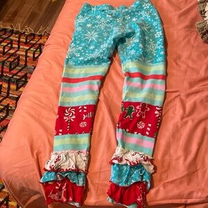 Girls custom Christmas pants